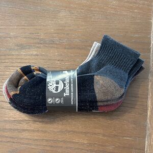 Timberland Men's Black and Gray Athletic Socks